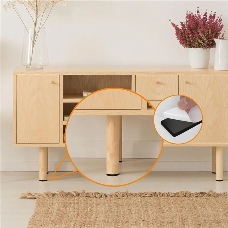 A03F-40Pcs Furniture Wall Protectors, EVA Foam Headboard Stoppers For Wall, Bed Stoppers For Headboard, Headboard Bumper