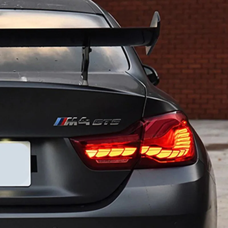 For BMW 4 Series M4 F32 F36 2013-2019 Modify Auto LED Dragon Scale Style Car Taillight Assembly Plug and Play Dynamic Turn Light