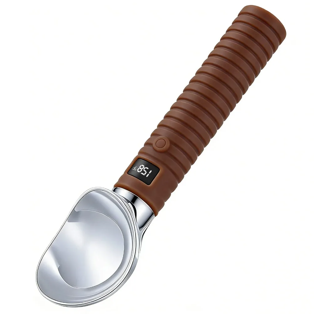 

USB Rechargeable Heated Ice Cream Scoop LED Display Quick Heating Self Warming Dessert Gadget Adjust Temperature