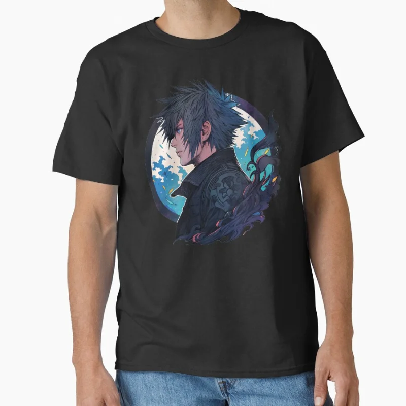 

Final Fantasy XV Prince noctis japan RPG video game T Shirt for men 100% cotton large size Adult tops S-6XL