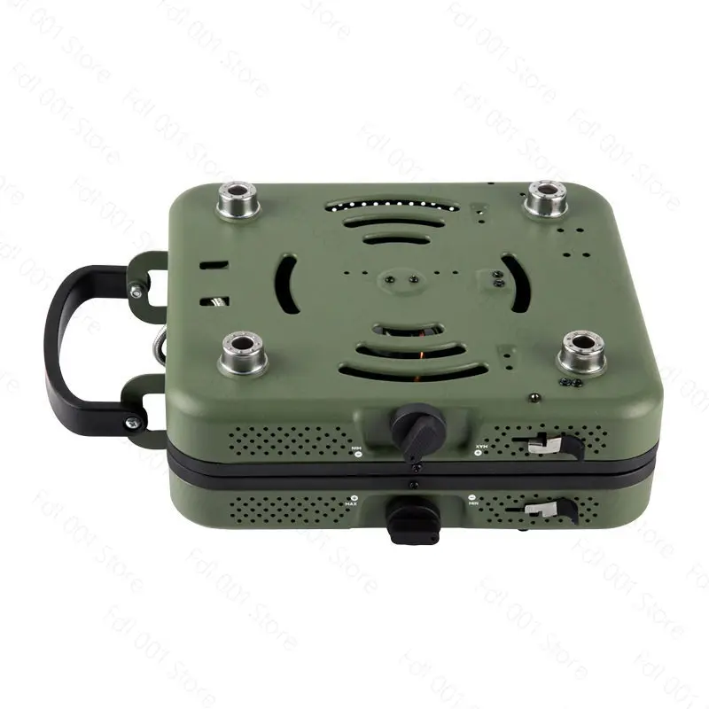 Camping stove Outdoor picnic cassette stove Folding portable double-head gas stove Picnic hot pot Windproof fire