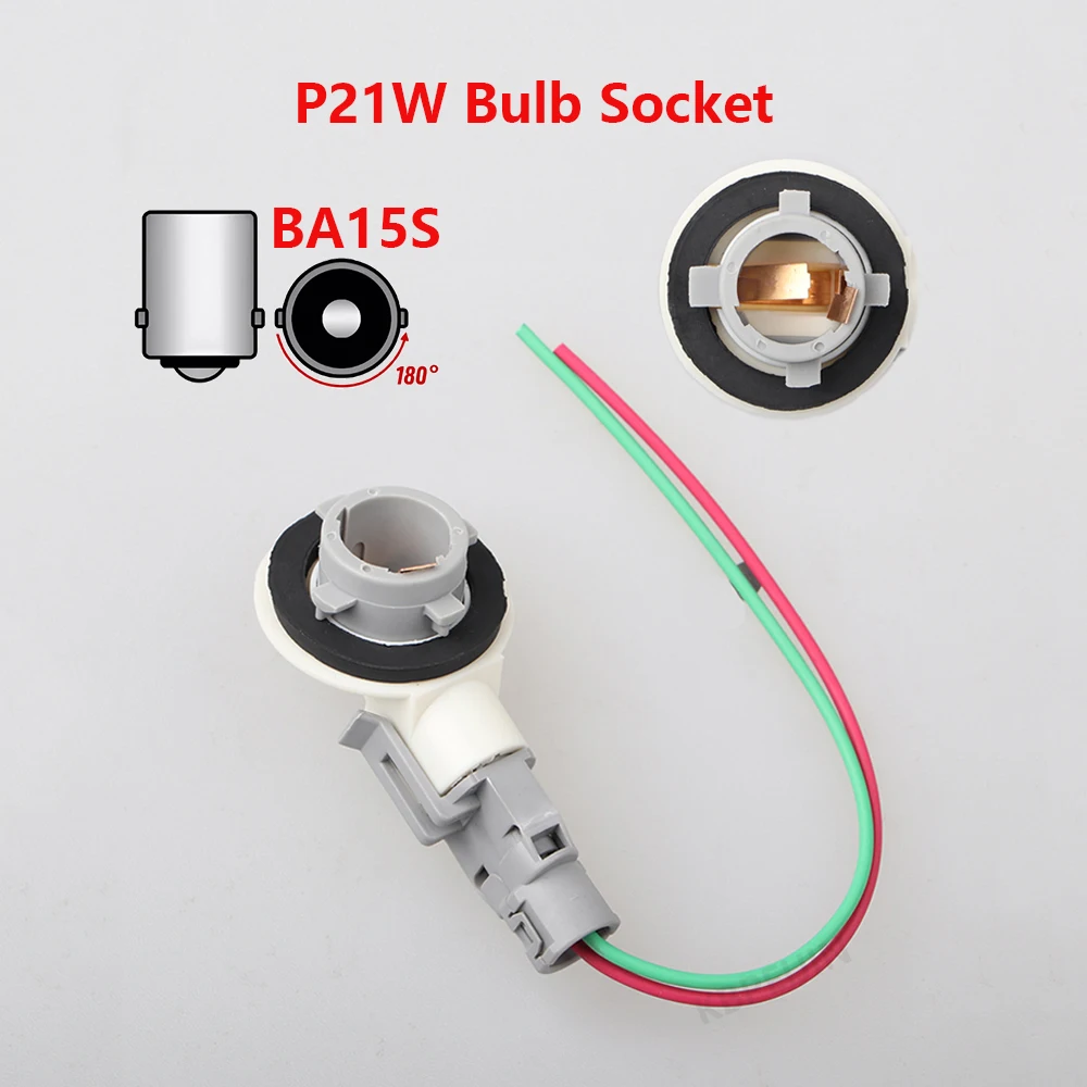 1PC 1156 BA15S P21W Bulb Holder For Renault Megane Clio Logan Sandero Koleos Car Light Socket Connector Adapter Wire Harness