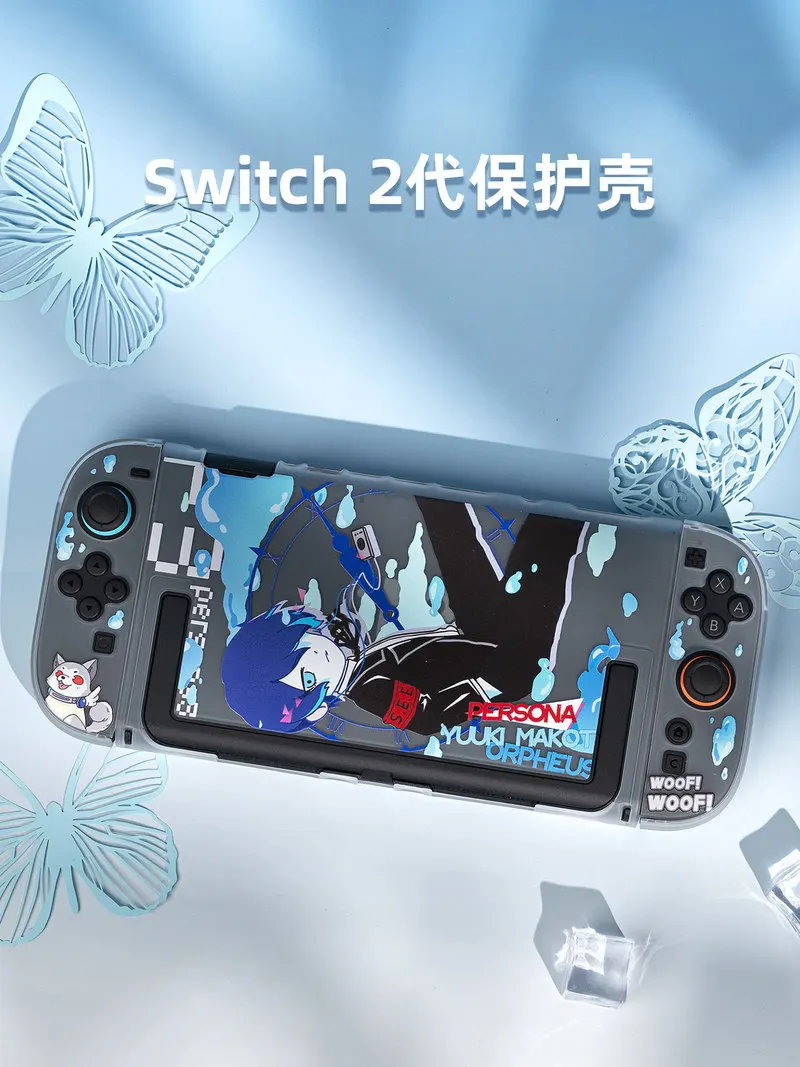Switch 2 Protective Shell Cartoon Blue Male Custom Oled Ns Lite Protective Shell Anime Game Peripheral