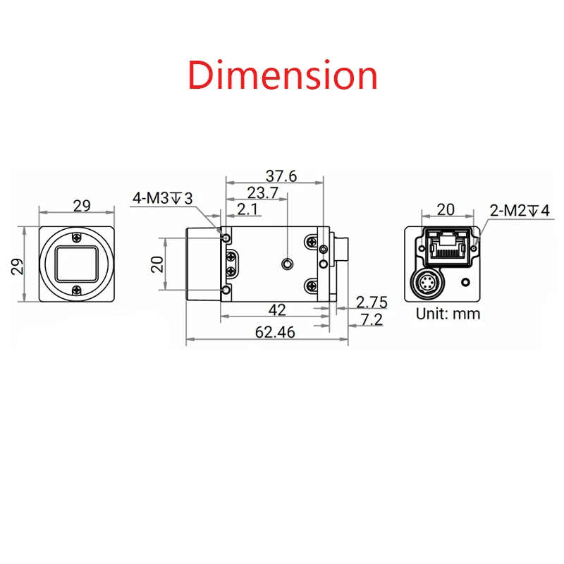 HIKROBOT MV-CU060-10GC/M 6.3MP GigE 1/1.8\