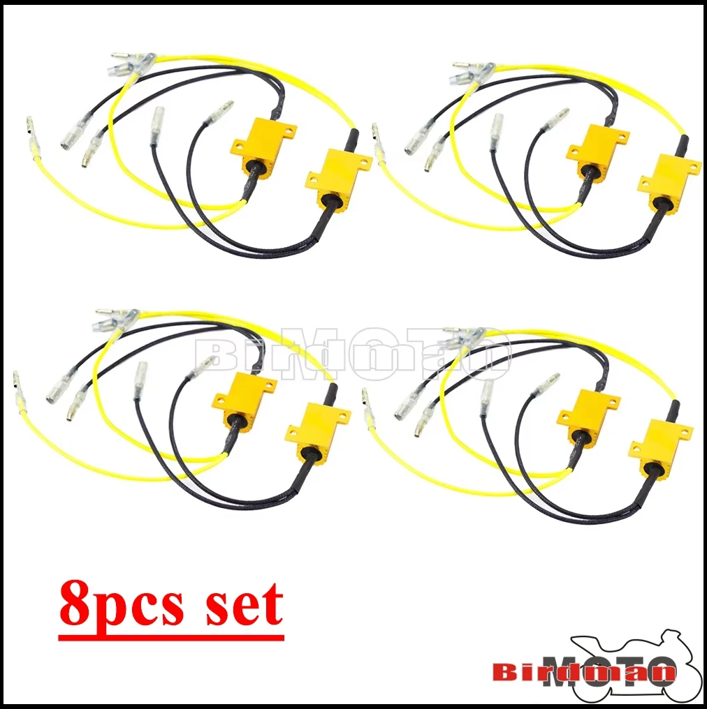 

Указатель поворота, резистор нагрузки, универсальный индикатор мотоцикла, резистивный адаптер 2,8 x 1,5 см, 12 Вольт, 25 Вт, 6,8 Ом