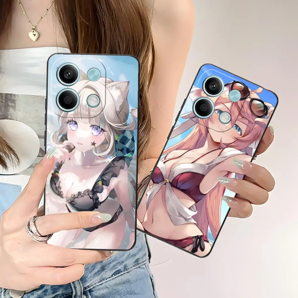 

Genshin Impact Ecchi Mobile Phone Case for POCO M6 M5 M4 M3 X7 X6 X5 X4 X3 F6 F5 F4 Pro GT 5G Colour Printing Protective Luxury