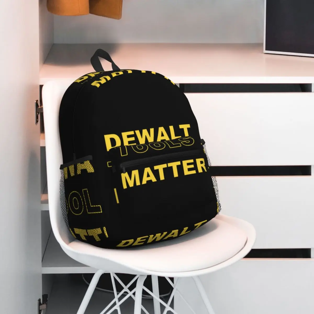 Dewalt Tools Matter Student Backpack School Bag Hiking Travel Daypack for Men Women Bookbag Shoulder Bags