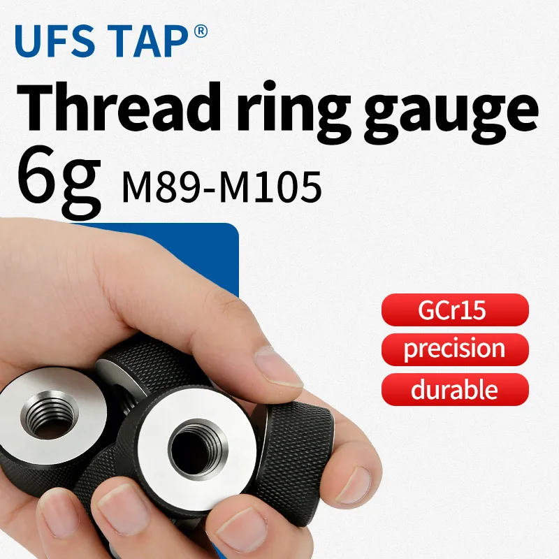 

Комплект калибровочных колец UFS TAP (1*GO+1*NOGO) с точностью 6 г, M89-M105, X1/1.5/2/3/4/6, стандартные метрические, с мелкой резьбой, измерительный инструмент