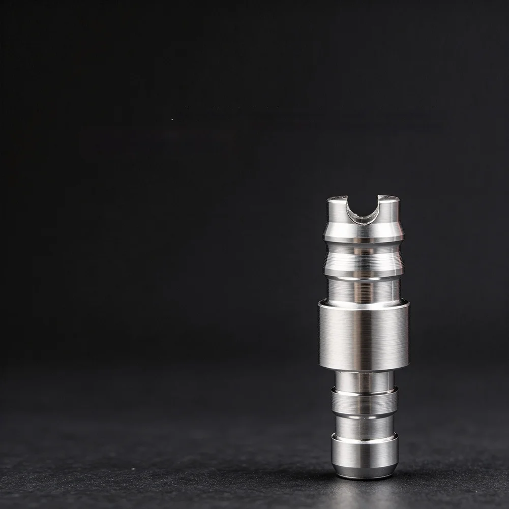 Stainless Steel Adapter Silver Coffee Machine Connector Shortened Body Structure Reinforced Rib Design For Daily Coffee Brewing