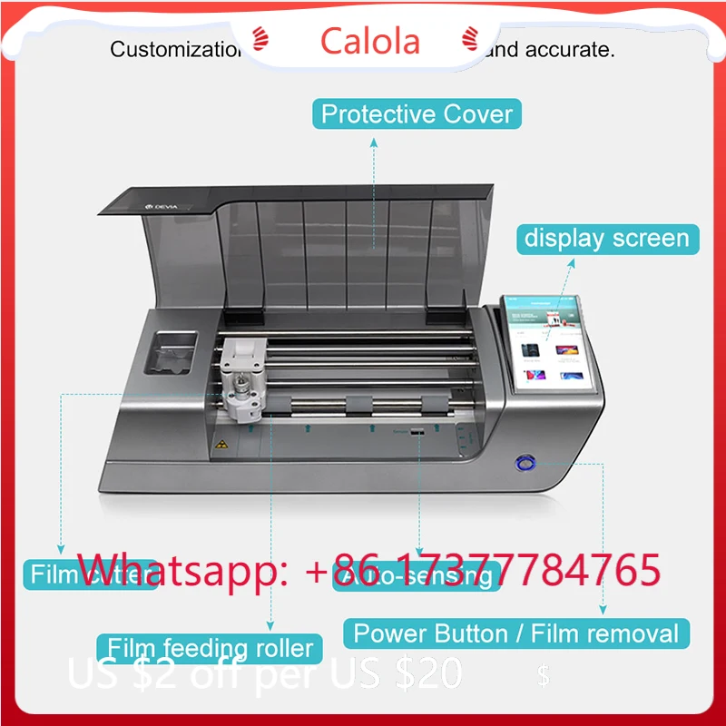 Hydrogel Screen Protector & Smart Watches PC Material Cutting Machine Factory OEM Mobile Phone Back Sticker
