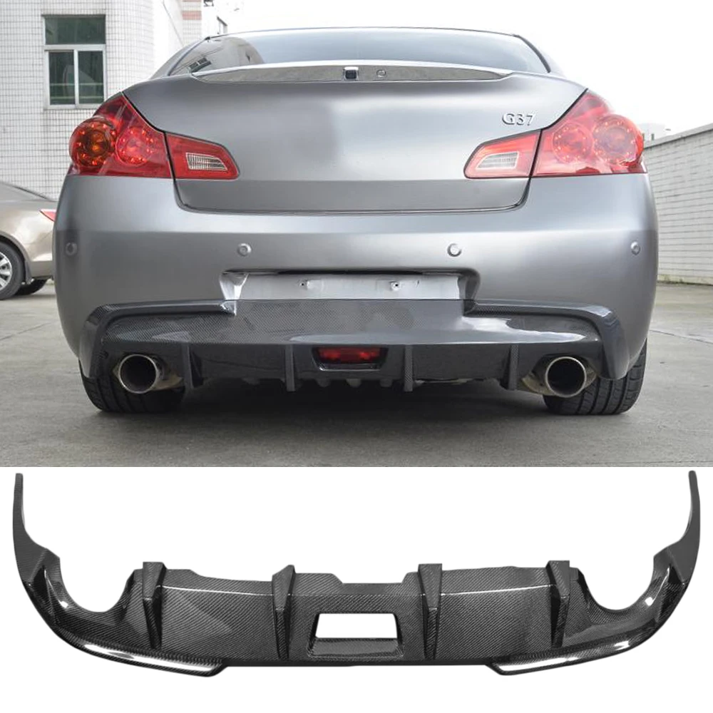 Carbon Fiber Rear Diffuser for Infiniti G37 G37S 4 Door Base Sedan Sport 2009-2013 Not Fit for USA Market Car Rear Diffuser FRP