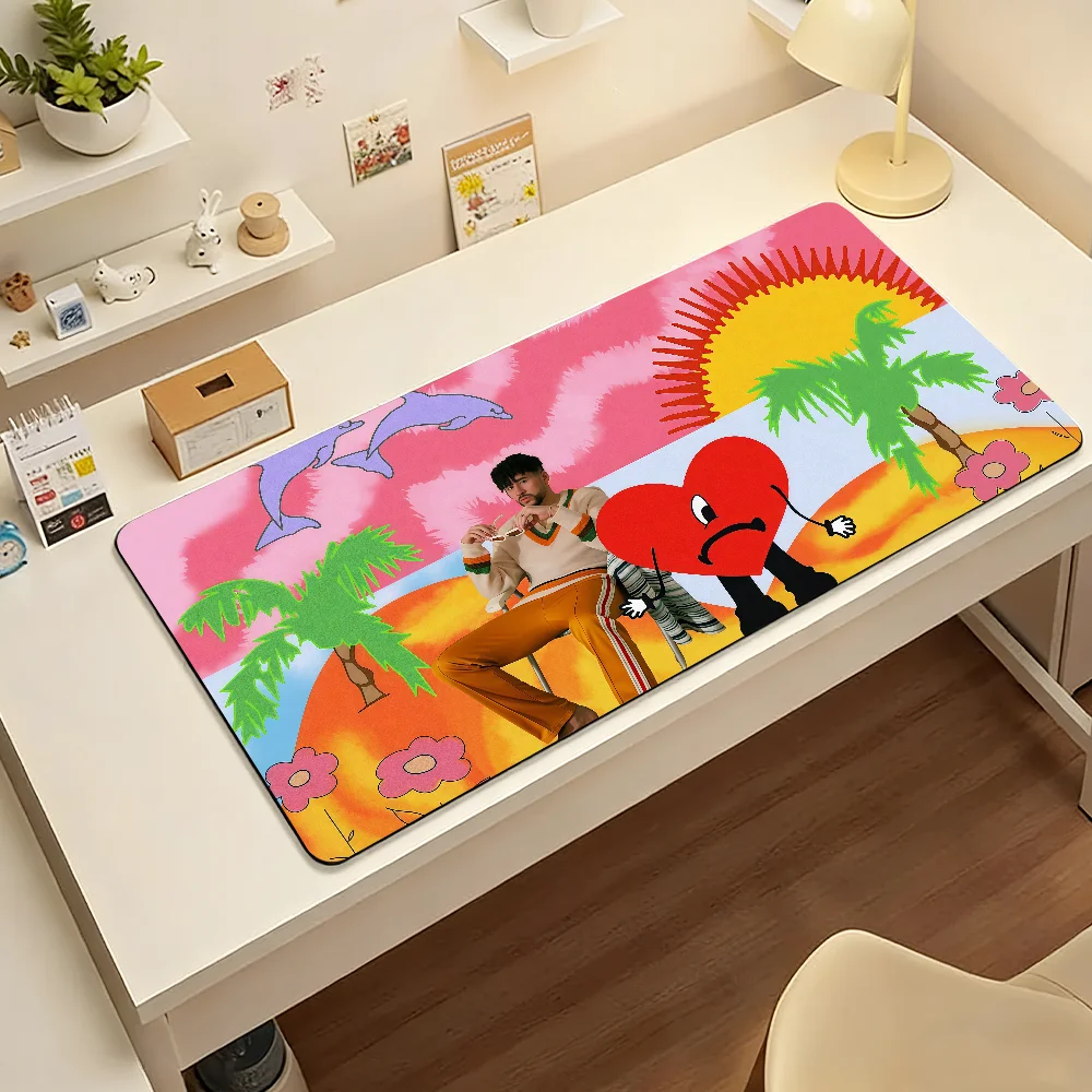 Singer Bad B-Bunny Mouse Pad Computer Laptop Rubber Non-slip Mouse Mat Mousepad Gamers Decoracion Desk Mat
