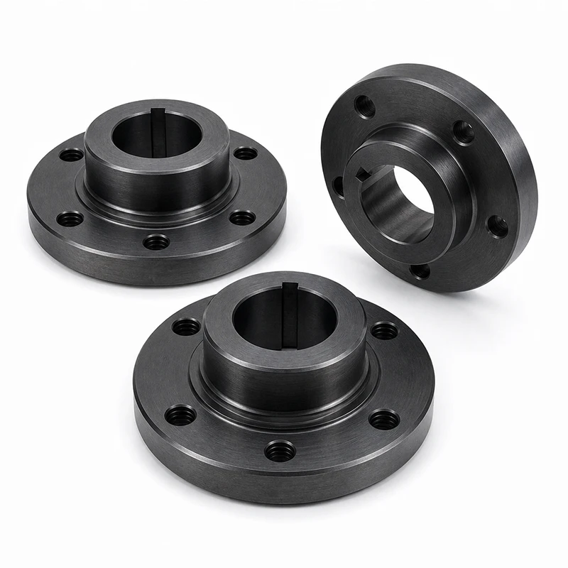 Custom CNC Machining Carbon Steel Mounting Flange for Conveyor Drive Units CNC Machining Parts