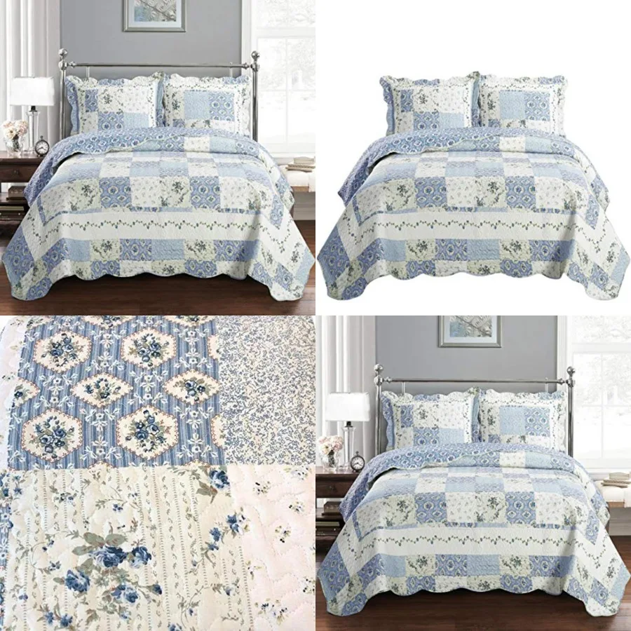 

Royal Hotel Oversized Coverlet Set Queen Size Luxury Queen Quilt Bedspread, All Season Soft Filled Quilts, thable Bed Spread Li