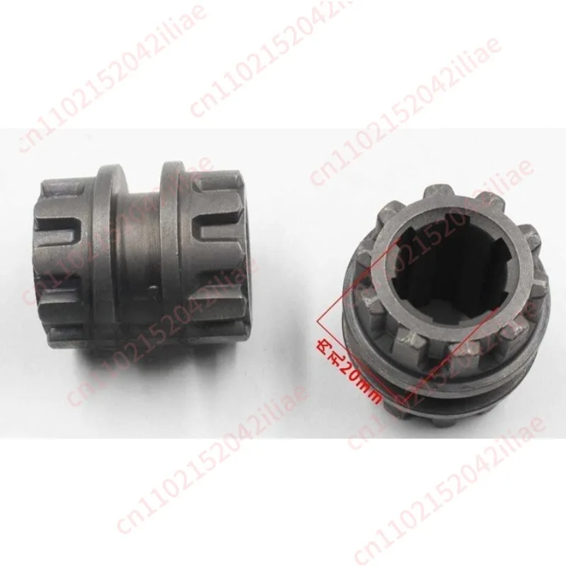 Tricycle integrated afterburner gear, forward tooth reverse gear, twelve-tooth active tooth combination tooth