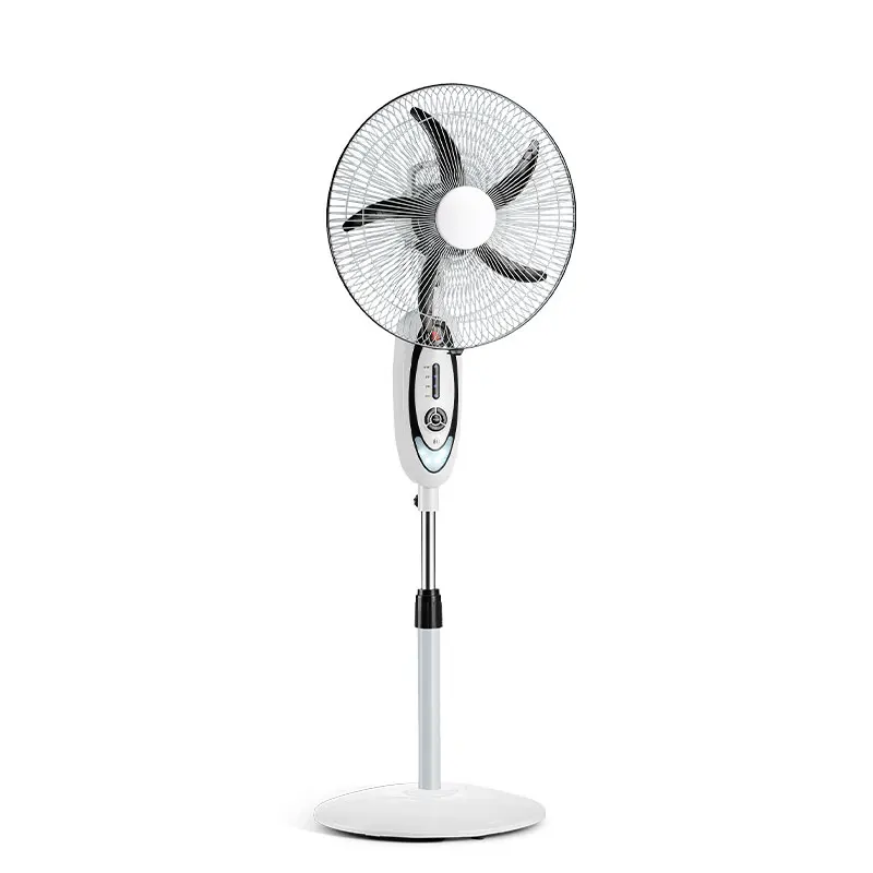 CHANGRONG Rechargeable Solar Powered Stand Fan with Remote Control AC/DC Solar Charging Pedestal Fan Plastic 16 18 Inch 220V 35W