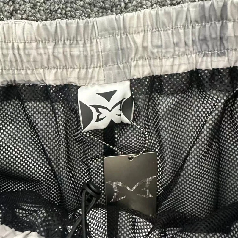 

Mosaic Pattern Mertra Shorts Men Women Best Quality Gray Patchwork Jogger Drawstring Pants