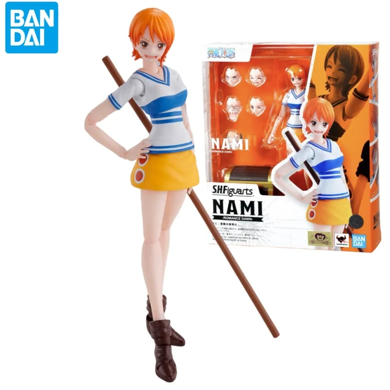 

New 100% Original Bandai Shf Sh Figuarts One Piece Nami Romance Dawn Action Figures Model Toys Figura Collection Gifts