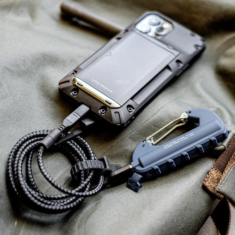 Outdoor camping Lightweight fast hanging power bank Multifunctional waterproof tactical wind mountaineering