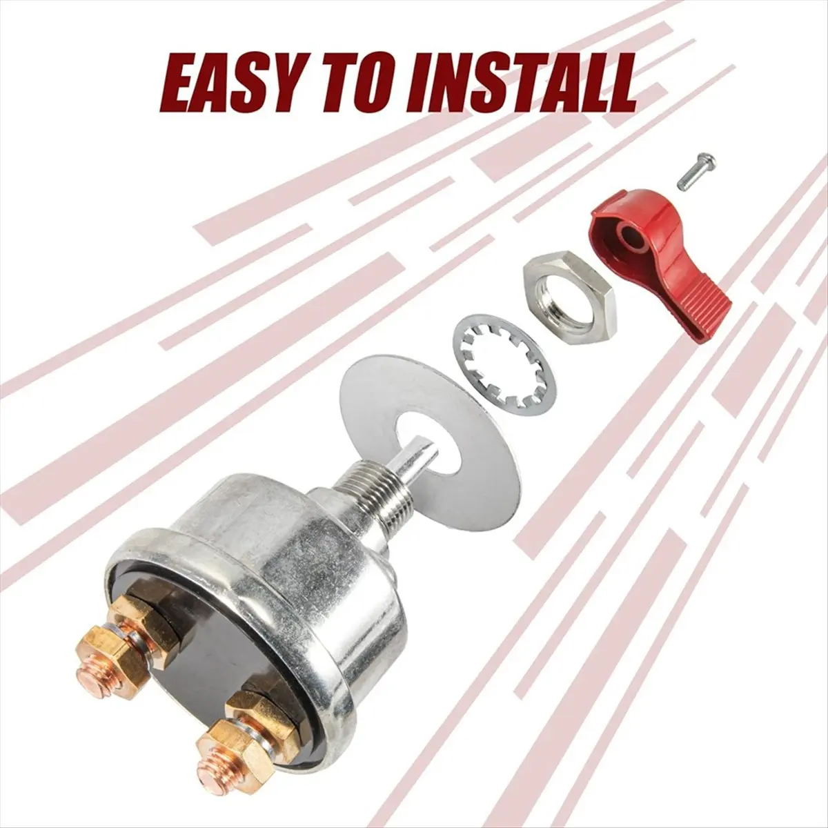 12 24V Master Battery Power Cut Isolator Switch with Face Plate New Arrivals