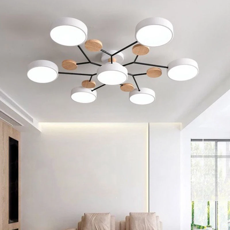 

Nordic Minimalist Modo Ceiling Lights Creative Macaron Color Hanging Ceiling Lamp Loft Living Room Bedroom Decor Led Room Lamps