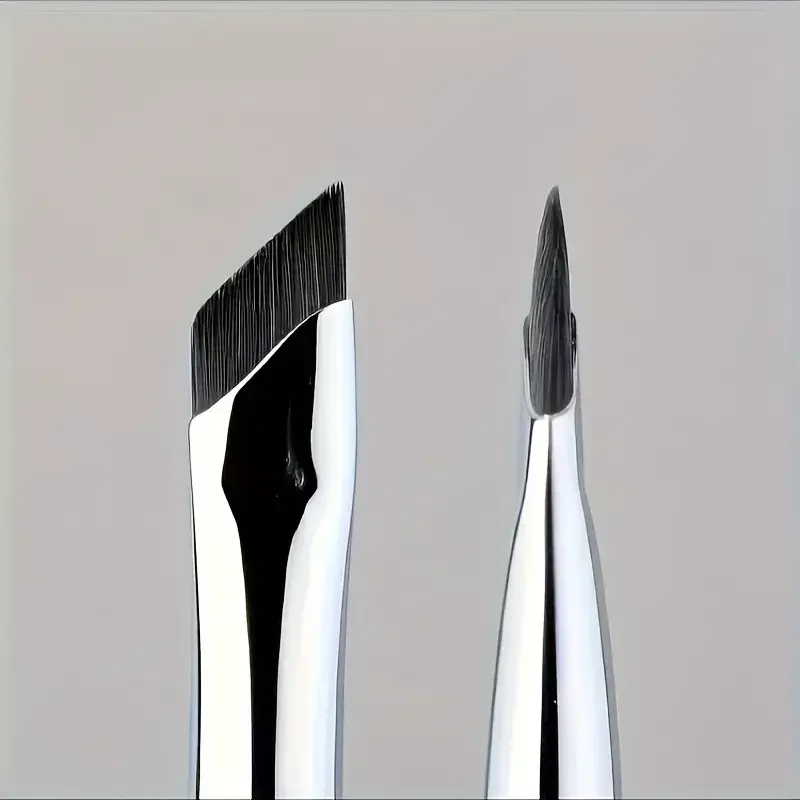 2Pcs Blade Eyeliner Brush Ultra Thin Fine Angle Flat Eyebrow Brush Under The Eyes Place Precise Detail Brush tools