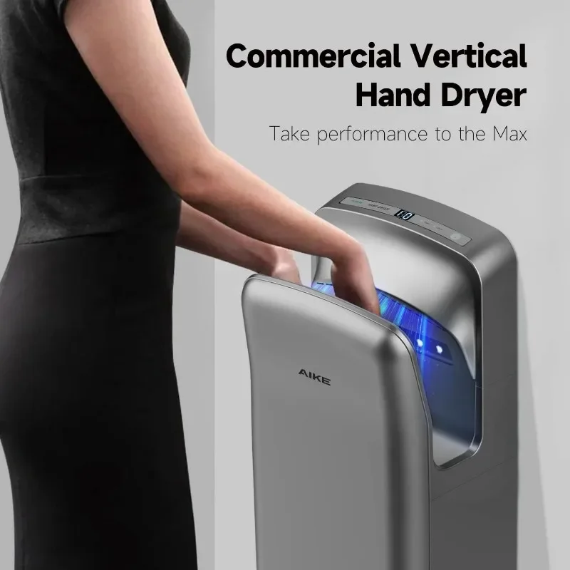 Filtered Vertical Hand Dryer Premium, Smart Warm Wind, Two Options for Air Velocity