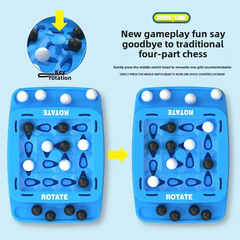 4 ในแถวเกมการศึกษา Orbit Logic BOARD เกมสําหรับครอบครัวเด็กตารางด้านบนเกมกระดานกลยุทธ์ Night 2024 ใหม่
