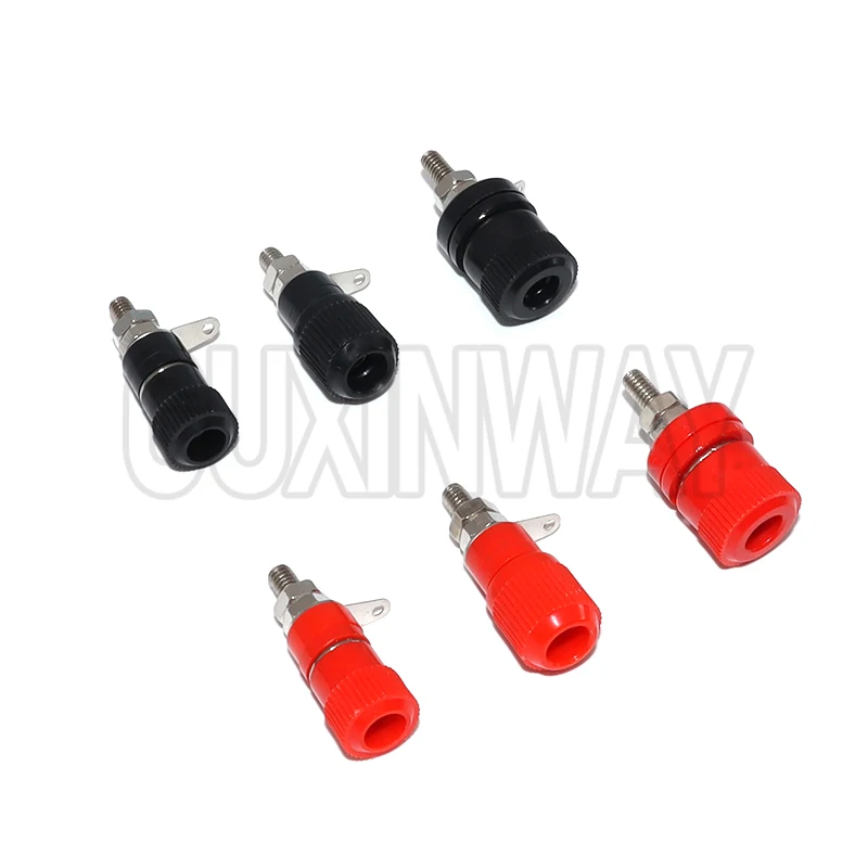 10PCS 4mm Banana Plug Socket 4mm Terminal Connector for Amplifier Arduino JS-910B 999B Binding Posts Terminals