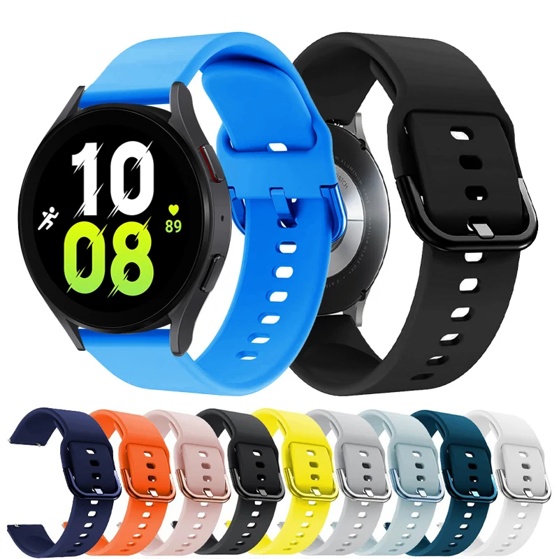 Silicone Strap For Samsung Galaxy watch 6/5/4 44mm 40/5 pro 45mm/Classic 46mm 42/Active 2 20/22mm Bracelet huawei gt 2/3pro band