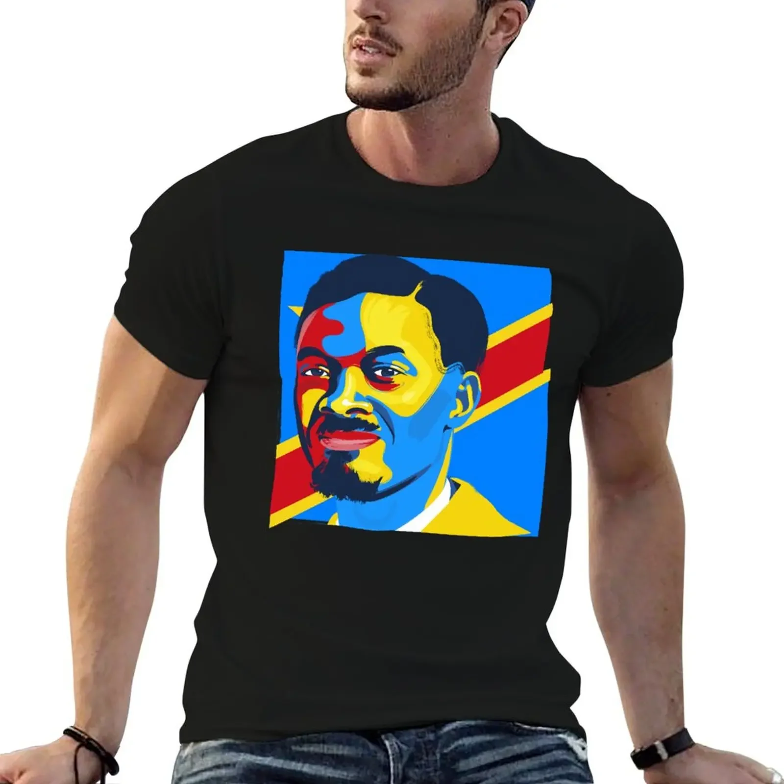 

Patrice Lumumba T-Shirt T-shirts man korean fashion sweat shirts, men