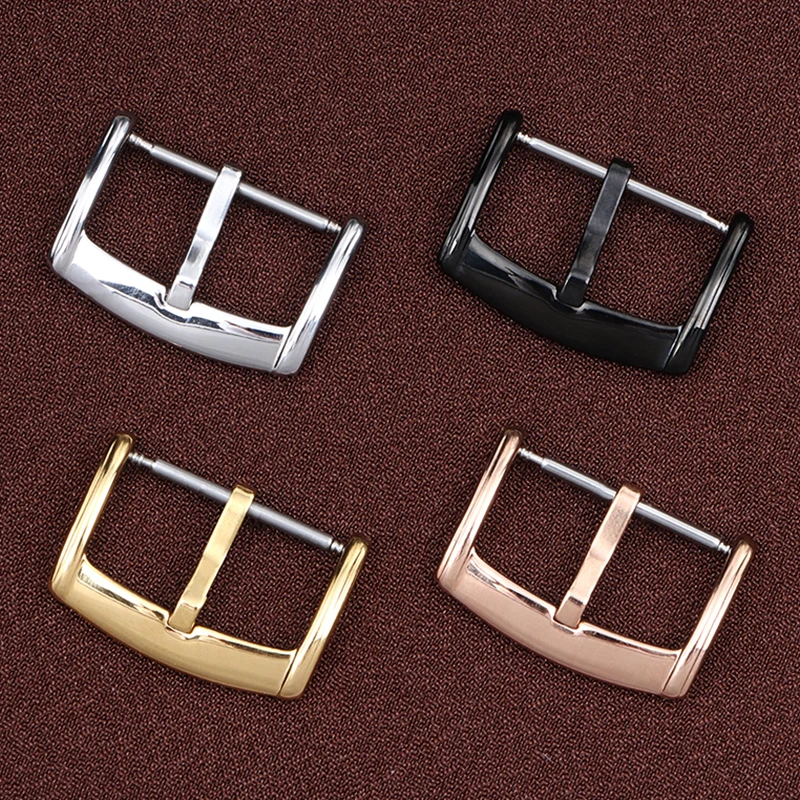 Stainless Steel Watch Buckle 18mm 20mm Fine Polished Clasp Substitute for Rolex Watch Accessories Pin Clasp Button for Watchband