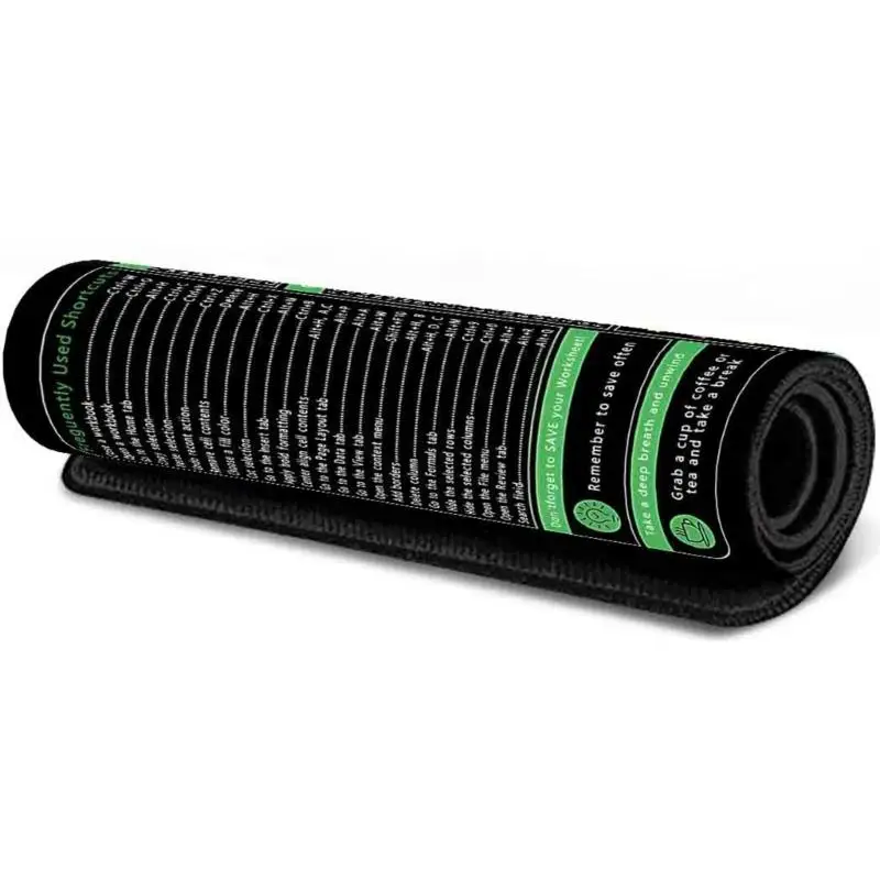 

652F Excels and Word Cheats Sheet Keyboards Mouse Pad for Office Efficiency and Gaming