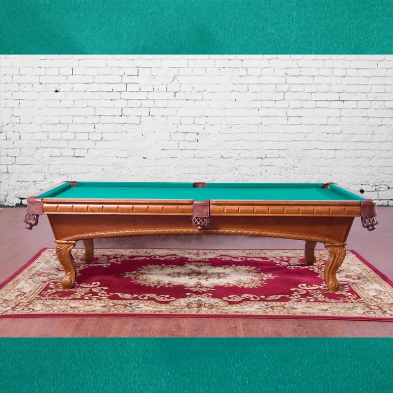 African American Adult villa family carving solid wood pool tables 8 ft billiard