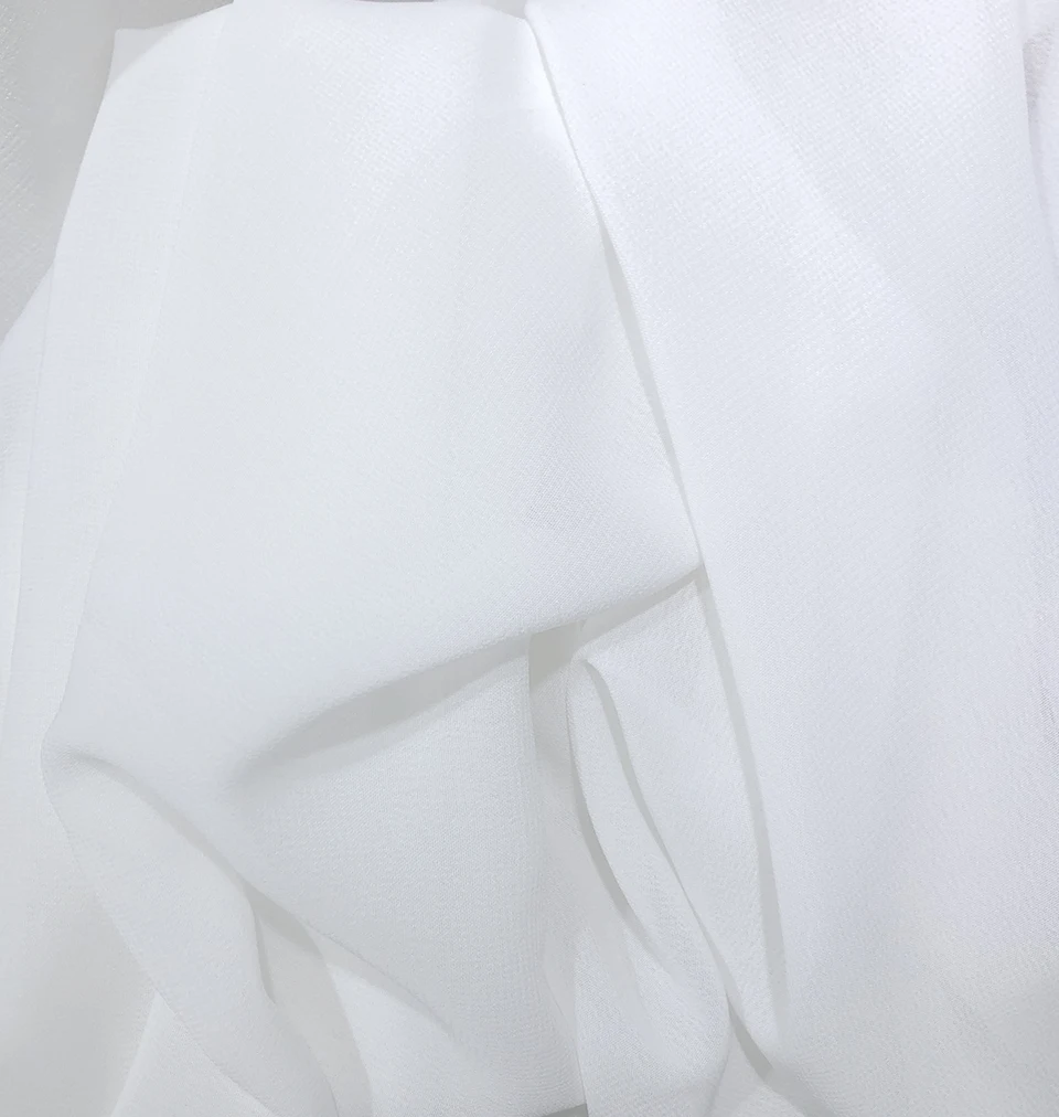Asazal Einfarbige Weiße Tüll-Luxus-Chiffon-Transparente Fenstervorhänge für Wohnzimmer Moderne Voile-Organza-Vorhänge Schlafzimmerdekoration – Detail 7