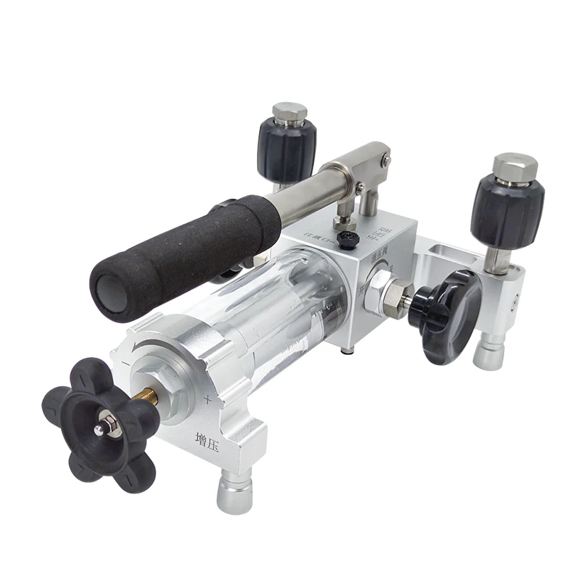 

YWQ-1442S Portable Hydraulic Pressure Pump Hand Operated 0-60MPa Manual Pressure Source Instrument Pressure Measurement