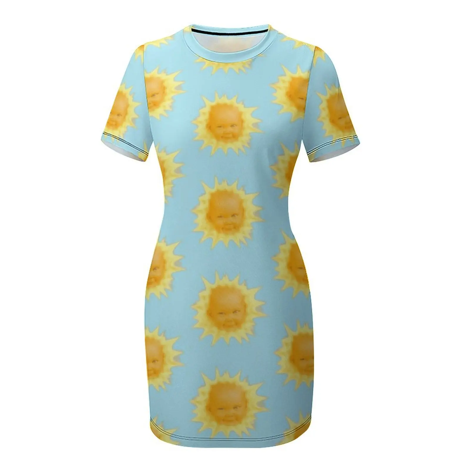 The sun baby Short Sleeved Dress Women's dress elegant and pretty women's dresses Dress image 4