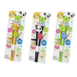 Baby Training Chopsticks Bear Children Practicing Learning Collet Anti Slip Chopsticks Tableware Cartoon Frog Auxiliary Holder