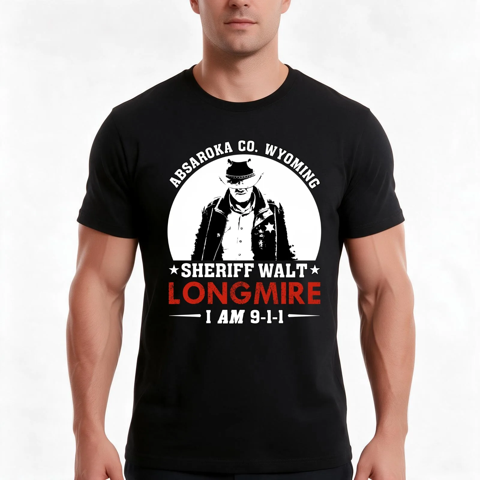Sheriff Walt Longmire - Absaroka County Wyoming T-Shirt Summer Casual Cotton Tee Oversized Streetwear Tops Unisex Men Women