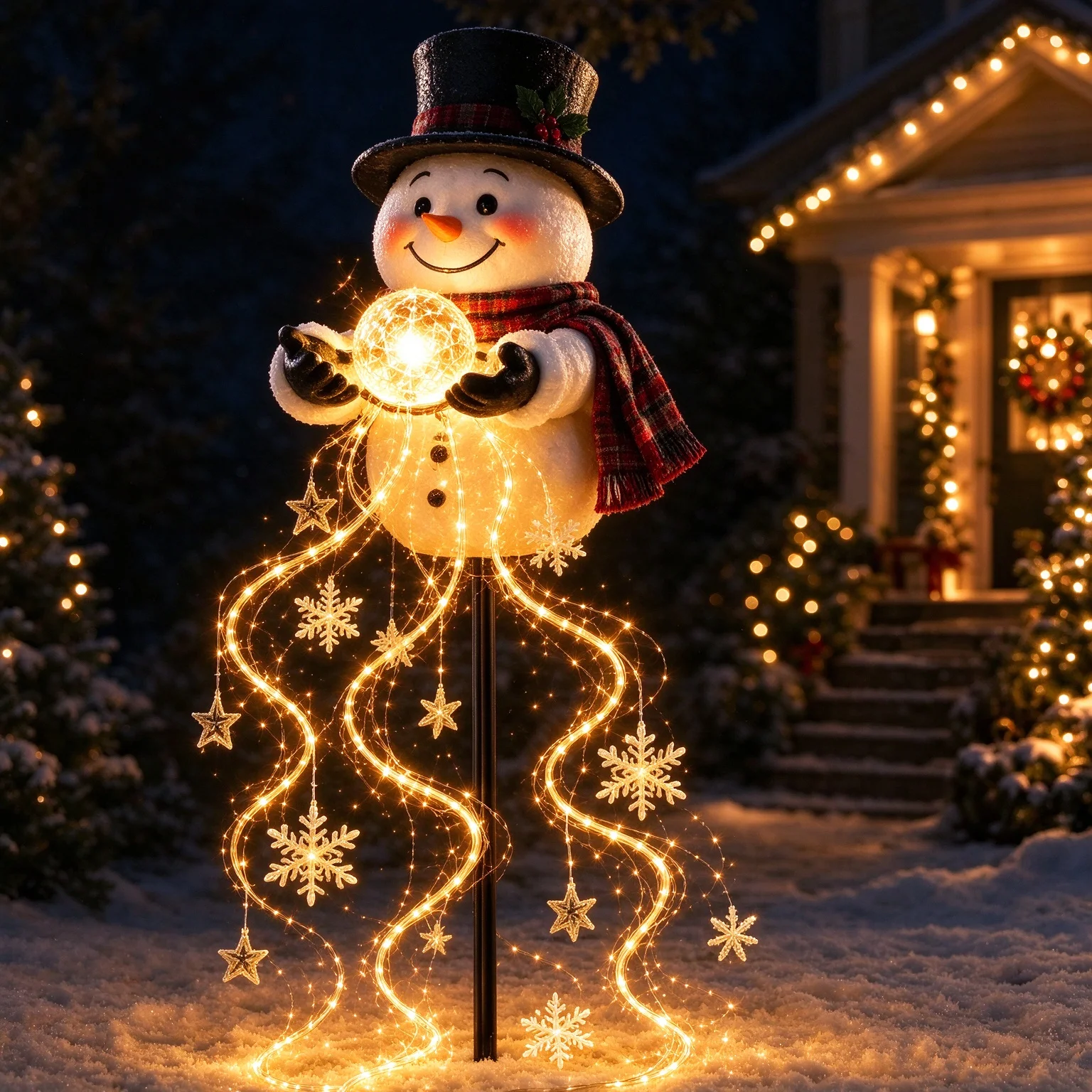 Outdoor Lighting Pathway - Lampu Hias Bentuk Manusia Salju dan
