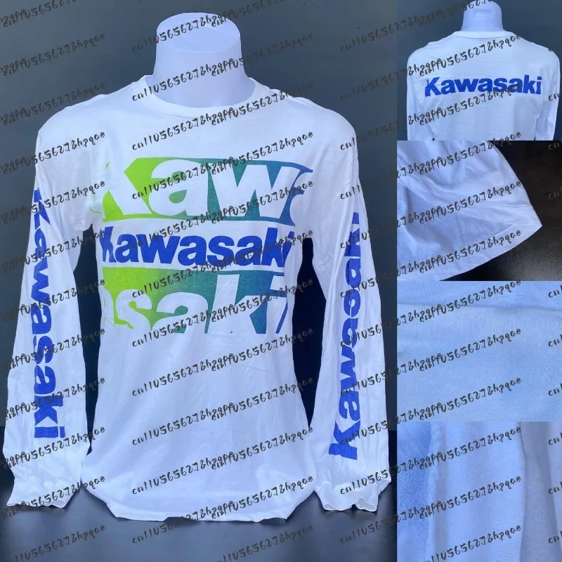 

2025-26 Men's Simple Casual Kawasaki T-Shirt Round Neck Short Sleeves Breathable Quick-Drying Comfortable Outdoor Sports Top