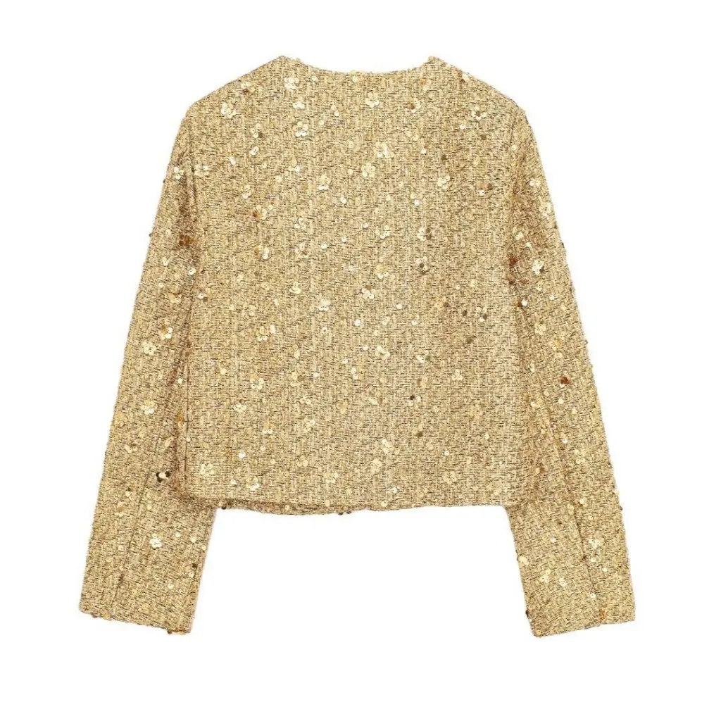

Women's Elegant Beadlets Jacket Fashion Niche Design Spring Autumn New European American Style