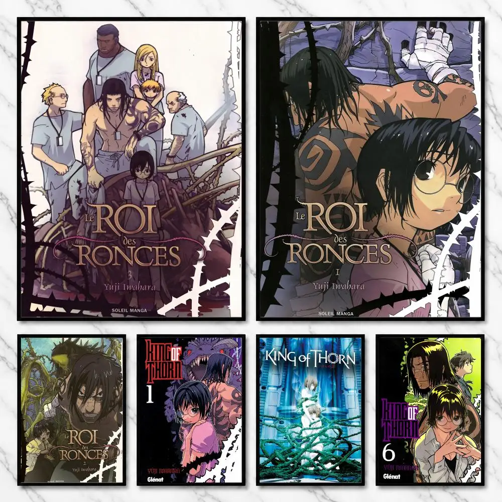 King of Thorn Survival Dark SciFi Manga Apoc Anime Poster Self-Adhesive Unframed Fashion Wall Prints for Office & Home Decor