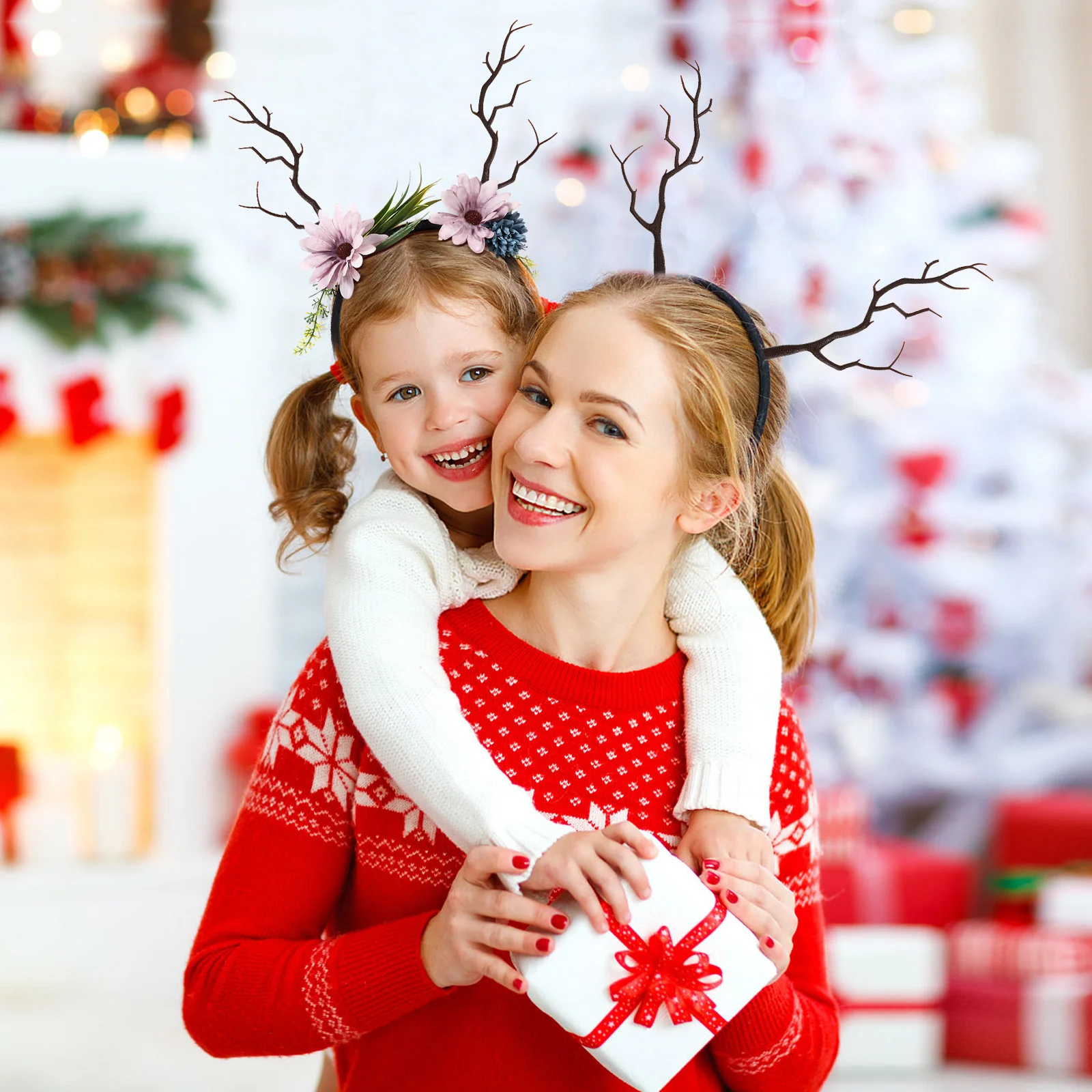 10 pçs ramos de chifre artificial flores simulação decorações árvore hastes falso seco diy para arranjo