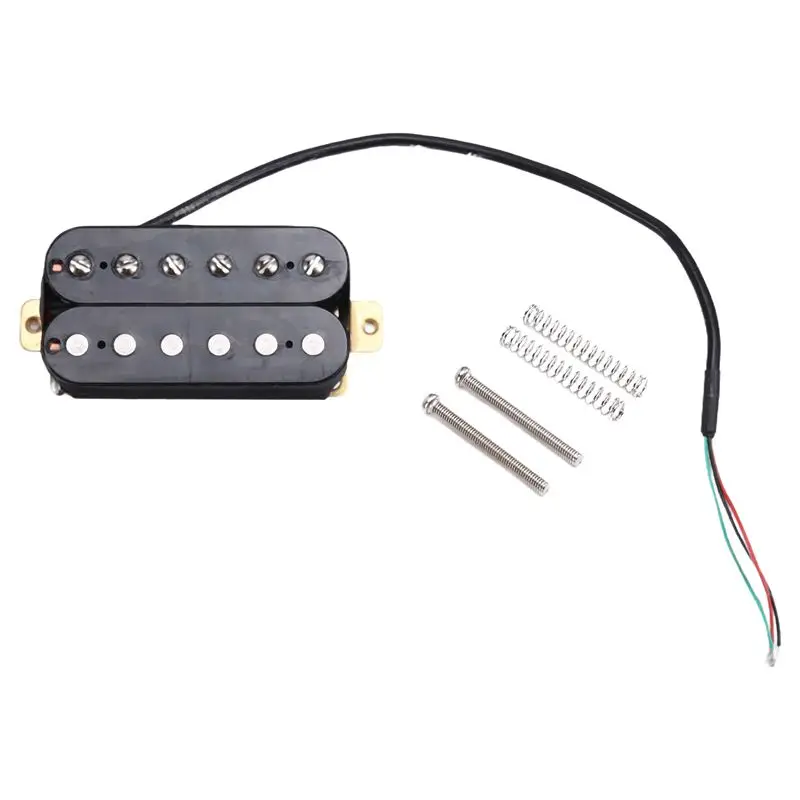 A89E-Electric Guitar 52Mm Six-String Electric Guitar Two-Coil Pickup For LP Series Electric Guitar Two-Piece Pickup Black