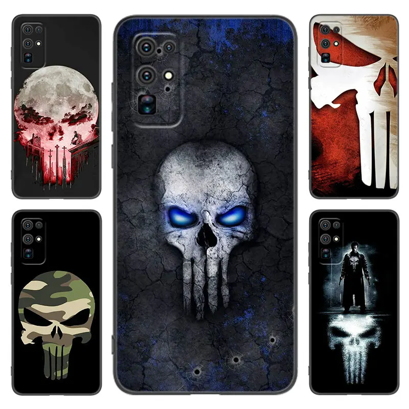 Marvel Superhero Punisher Phone Case For Honor 70 90 200 Magic 4 5 6 Lite X5 X6A Plus X6 X6S X7A X7B X8 X8A X8B X9 4G X9A X9B 5G