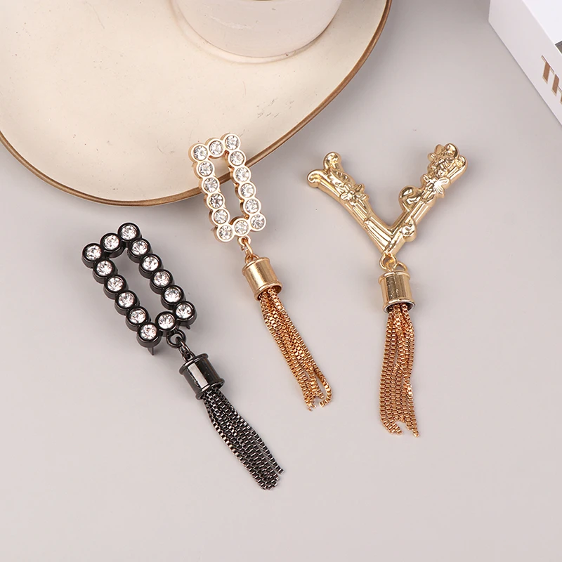 Metal Cute Deer Clasp Buckle Buckles Bag Purse Hat Decor With Tassel Hardware DIY Leather Craft Accessory Golden