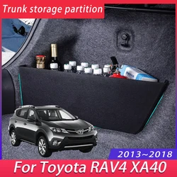 For Toyota RAV4 XA40 2013~2018 2015 Car Thickening Trunk Storage Partition Multifunction Storage Box Auto Interior Accessories