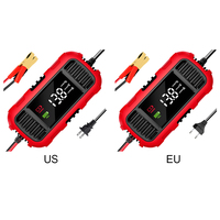 12V 2A Motorcycle Battery Charger Smart Battery Charging Tool Battery Trickle Charger Maintainer for Motorcycle Batteries