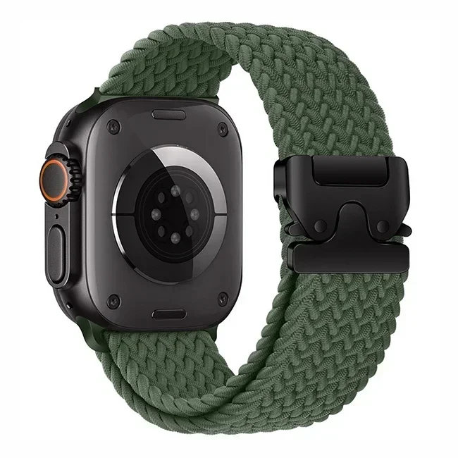 Parachutebandjes voor Apple Watch 10 11 Band 46/42mm 45mm Ultra 49mm 44mm 41mm Gevlochten Armband Correa iWatch Series 9 8 SE 5 6 7